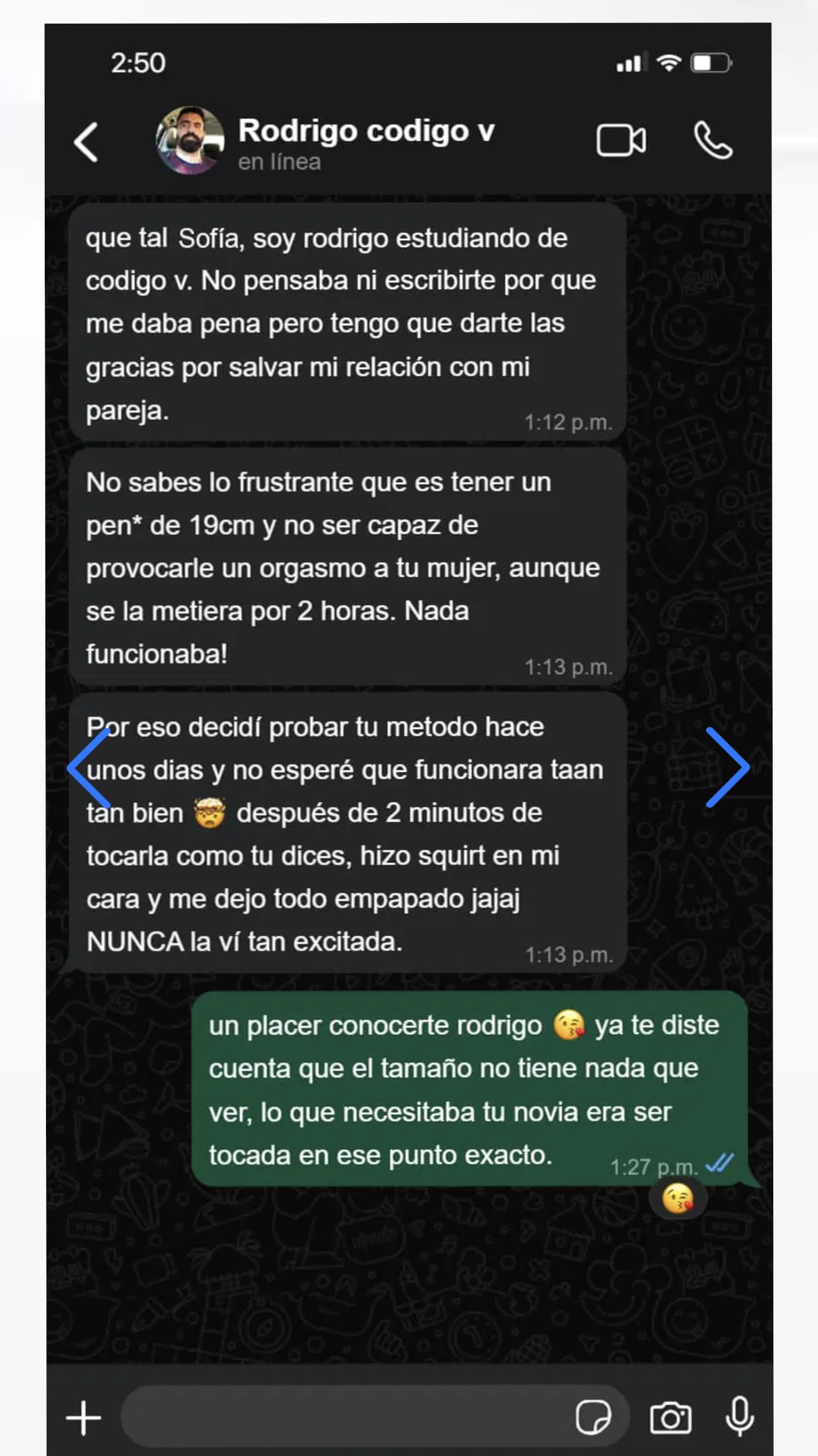 Testimonio WhatsApp 3